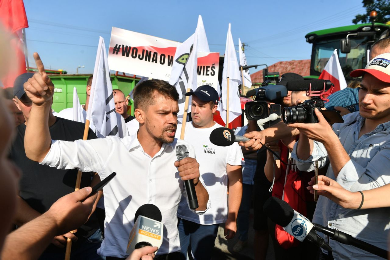 Protest rolników. Kołodziejczak dla money.pl: W sobotę blokada Helu