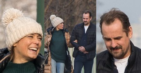 Rozanieleni Anna Mucha i Jakub Wons tuptają na romantyczną randkę (ZDJĘCIA)