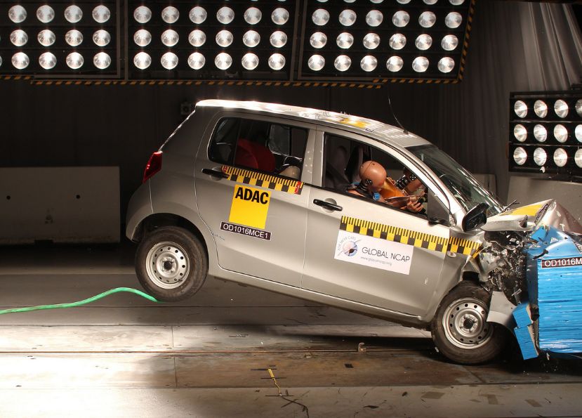 Suzuki Celerio w Europie otrzymało trzy gwiazdki od Euro NCAP. W Indiach nie zaliczyło próby zderzeniowej i nie otrzymało żadnej gwiazdki od Global NCAP.