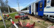 Wypadek na Podhalu. Samochód wjechał pod pociąg EIC "Tatry”