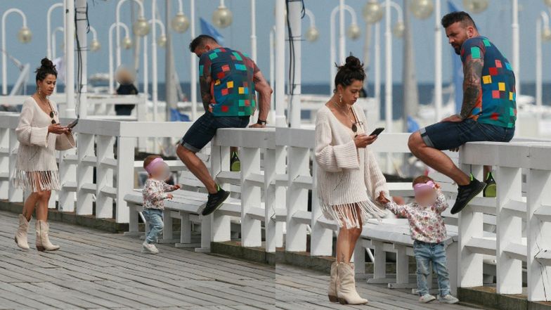 Maja Hyży spaceruje z rodziną po Sopocie