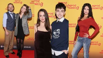 Znani wdzięczą się na premierze "Piep*zyć Mickiewicza 3": Domagała z ukochaną, 16-letnia córka Cieszyńskiego i Lenskiej (ZDJĘCIA)