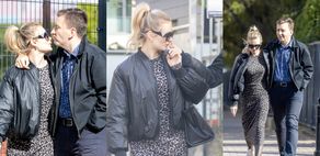 Łukasz Schreiber spaceruje z ŻONĄ NUMER TRZY. Świeżo upieczeni małżonkowie nie szczędzili sobie czułości