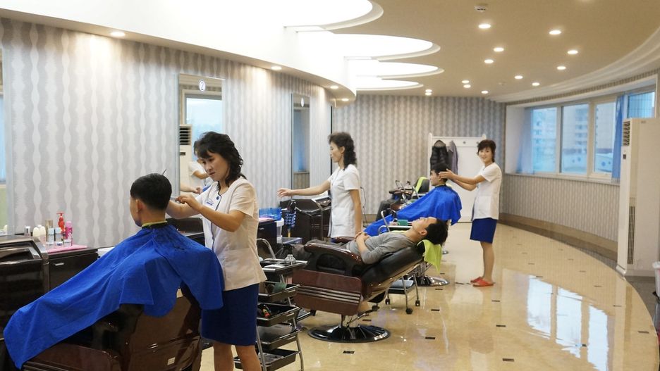 Salon fryzjerski w Pjongjang