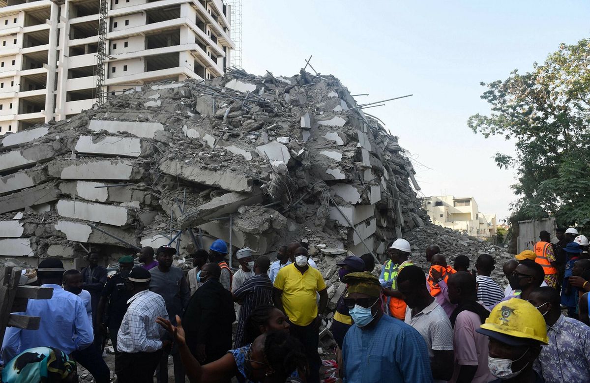 Katastrofa w Nigerii. Zawalił się 21-piętrowy apartamentowiec 