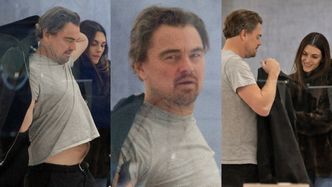 Leonardo DiCaprio mierzy markowe fatałaszki na zakupach z MŁODSZĄ O 24 LATA ukochaną (ZDJĘCIA)