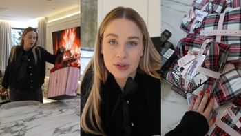 Andziaks pakuje prezenty dla pracowników: piżamy Victoria's Secret, pierniki, premia świąteczna i vouchery. Lewandowska mogłaby się od niej uczyć?