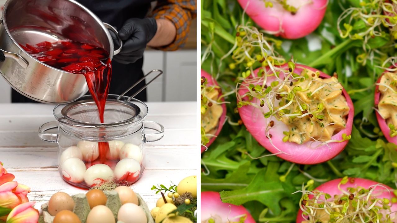 W tym roku podaj na święta różowe faszerowane jajka. Cała rodzina będzie pod wrażeniem