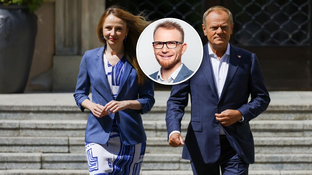 Minister pracy Agnieszka Dziemianowicz-Bąk i premier Donald Tusk