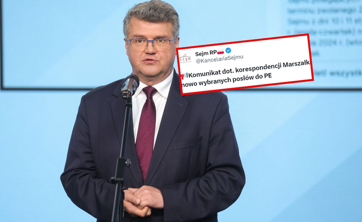 Kancelaria Sejmu zareagowała na wpis Macieja Wąsika