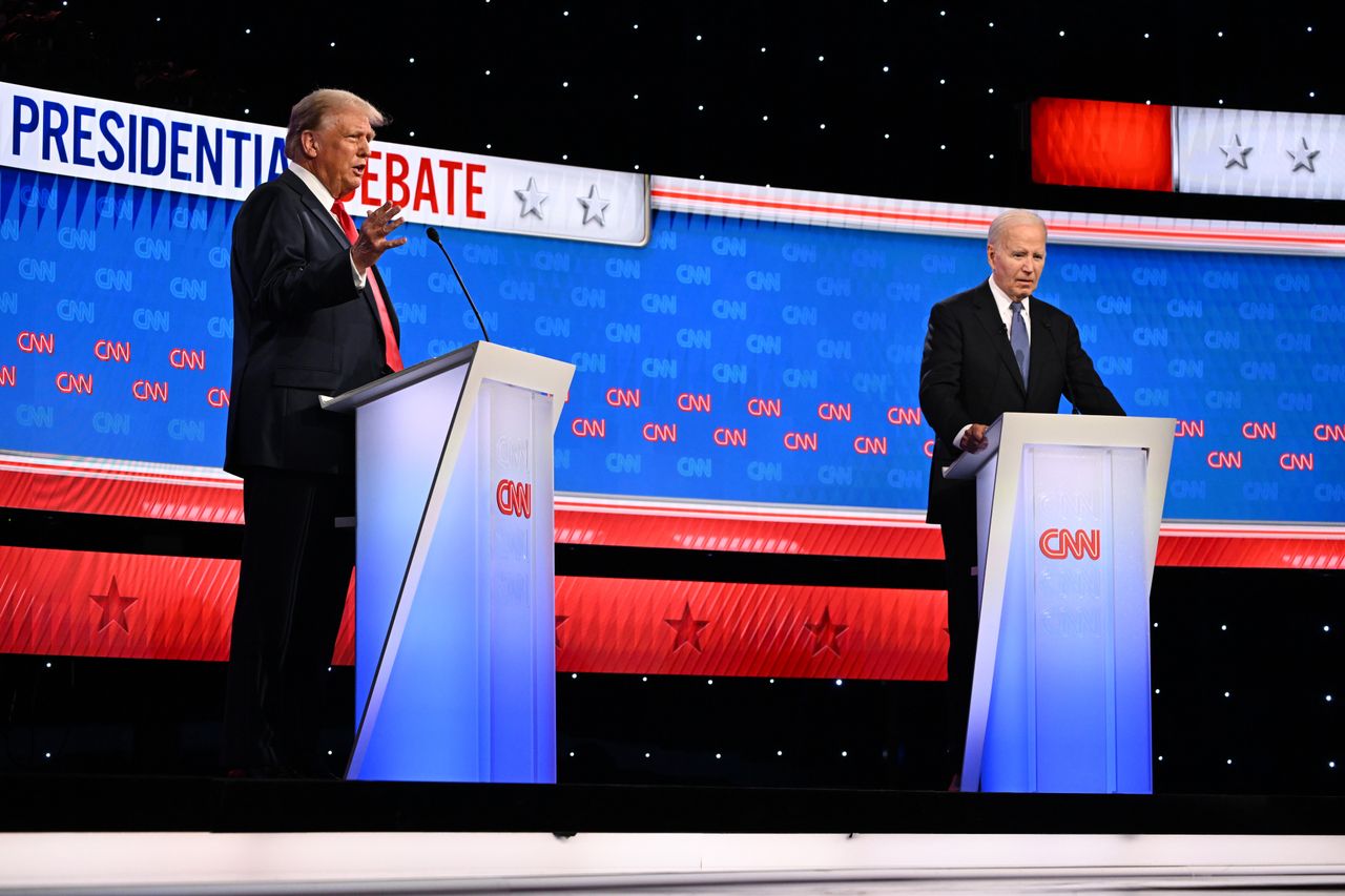 The first debate between Donald Trump (on the left) and Joe Biden before the presidential elections in the USA, which will take place on November 5th.