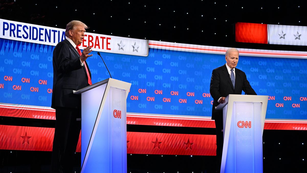 First 2024 presidential debate between US President Joe Biden and former US President Donald J. Trump
WILL LANZONI / CNN PHOTOS