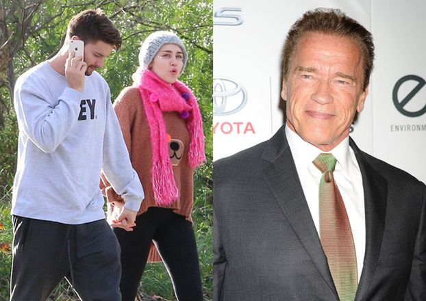 Schwarzenegger zaakceptował związek syna z Miley Cyrus!