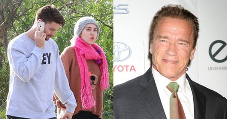 Schwarzenegger zaakceptował związek syna z Miley Cyrus!