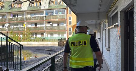 Policjanci w Ząbkach. Opublikowali zdjęcia z miejsca pożaru