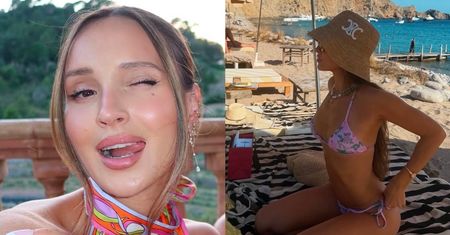 Marina Łuczenko przesyła gorące fotki w BIKINI prosto z leżaczka na Ibizie. Przed słońcem chronił ją KAPELUTEK ZA 3 TYS. ZŁ (FOTO)