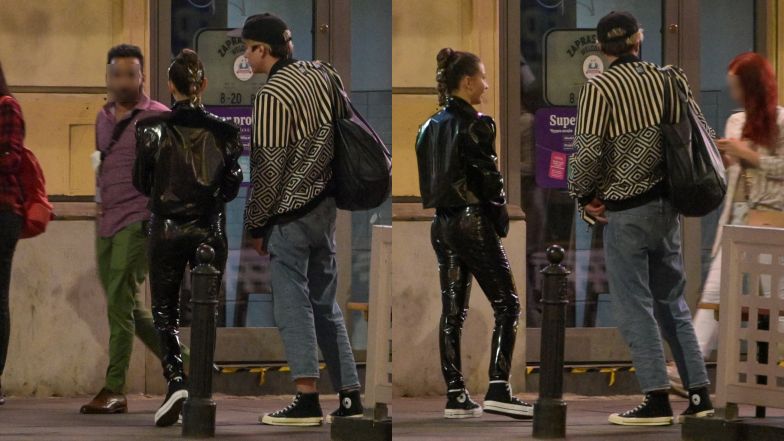 Julia Wieniawa i Nikodem Rozbicki pytają przechodniów o papierosa i całują się