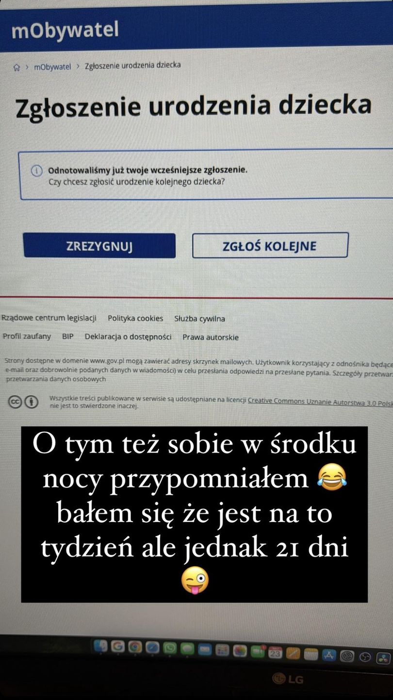 Andrzej Wrona "zapomniał" zarejestrować dziecko w urzędzie stanu cywilnego