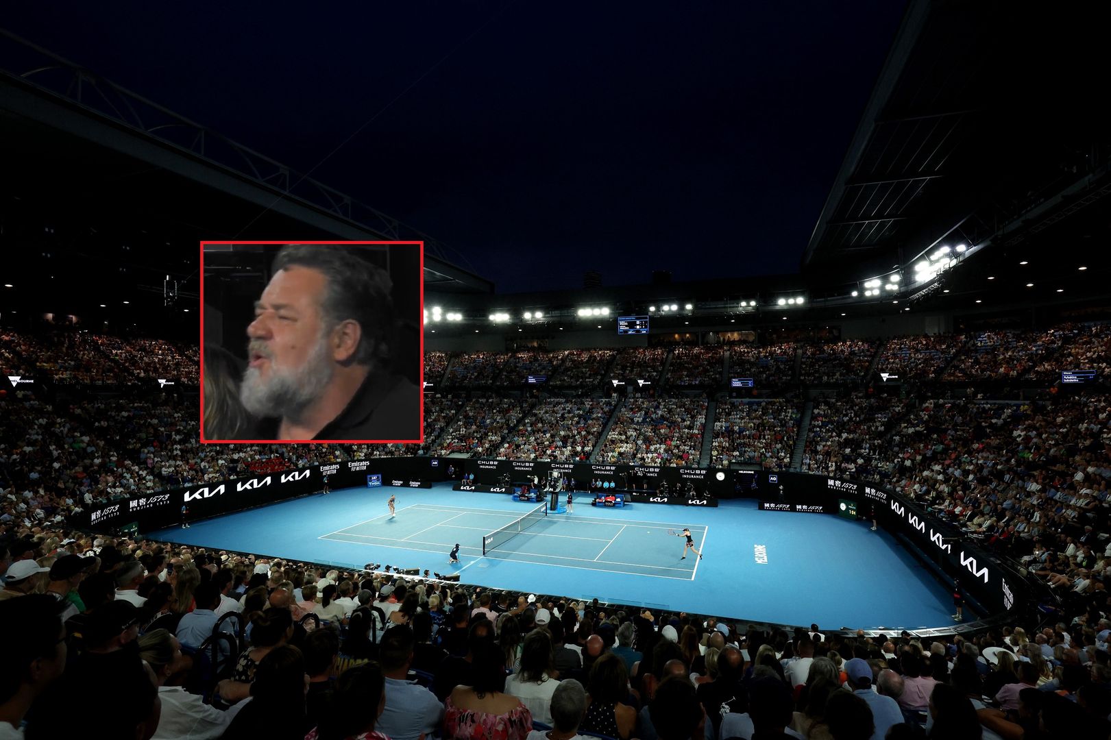 Znany aktor na trybunach podczas finału Australian Open. Poznajesz?