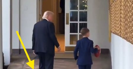 Trump spotkał się z wnukiem. Głośno o zachowaniu prezydenta