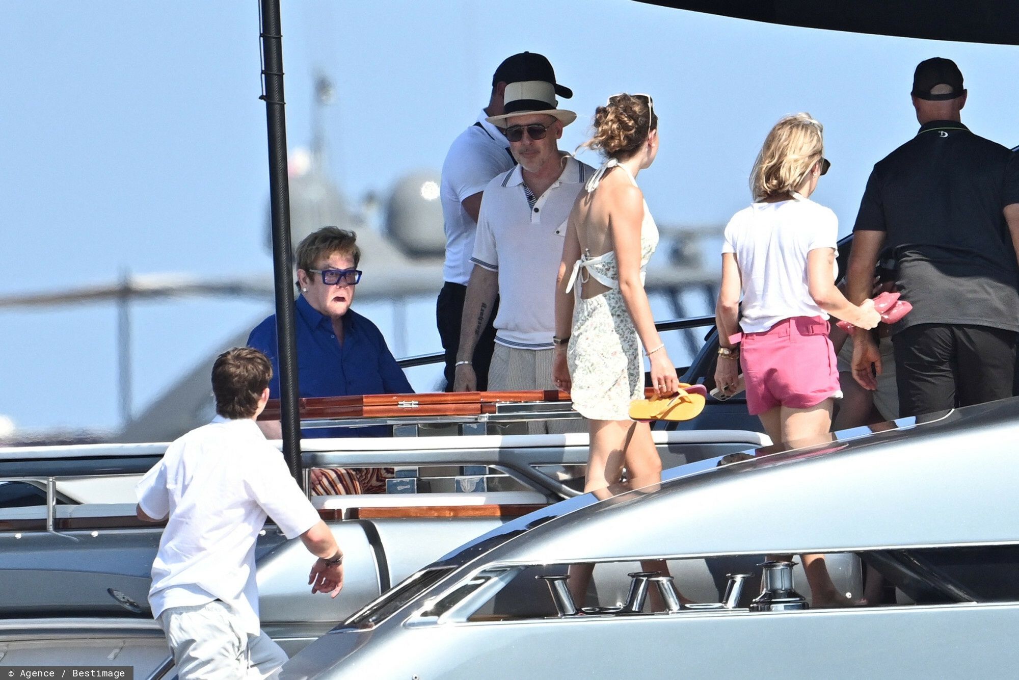 EElton John z mężem i synami w Cannes