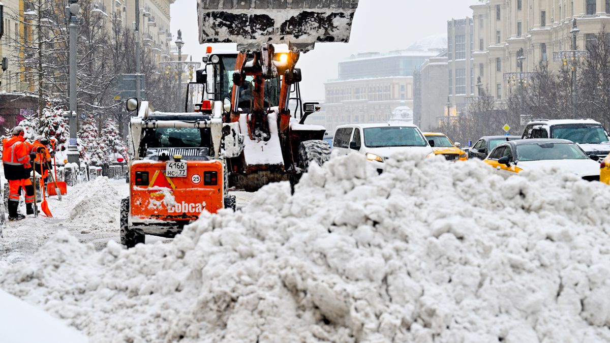 Zamieć śnieżna w Moskwie, 28 stycznia 2026