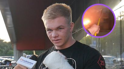 Freak fighter strzelał w okna petardami. "Lubicie Harry'ego Pottera"?