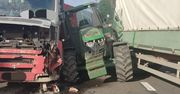 Krysk: Czołowe zderzenie ciągnika rolniczego z ciężarówką