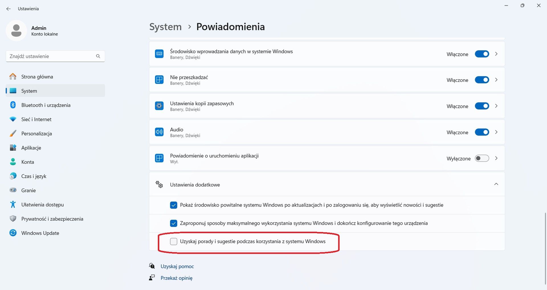 Windows 11 pozwala na wyłączenie natrętnych powiadomień