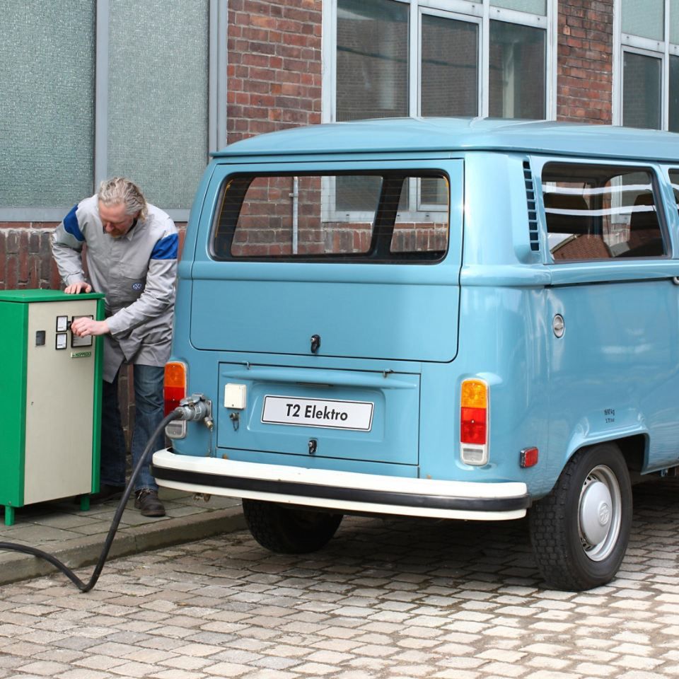 Na jednym ładowaniu, elektryczny VW T2 mógł przejechać ok. 70 km