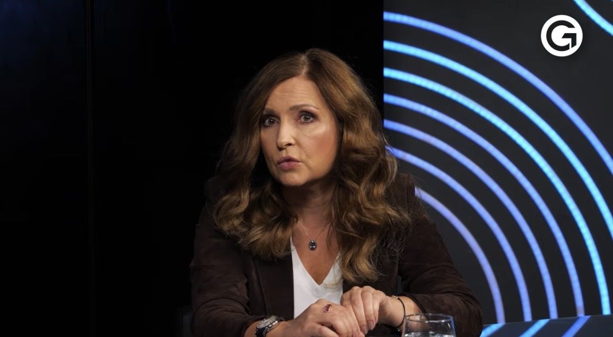 Agnieszka Gozdyra podczas rozmowy