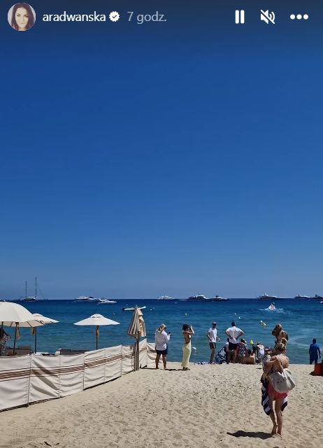 Plaża we Francji, gdzie odpoczywają siostry Radwańskie
