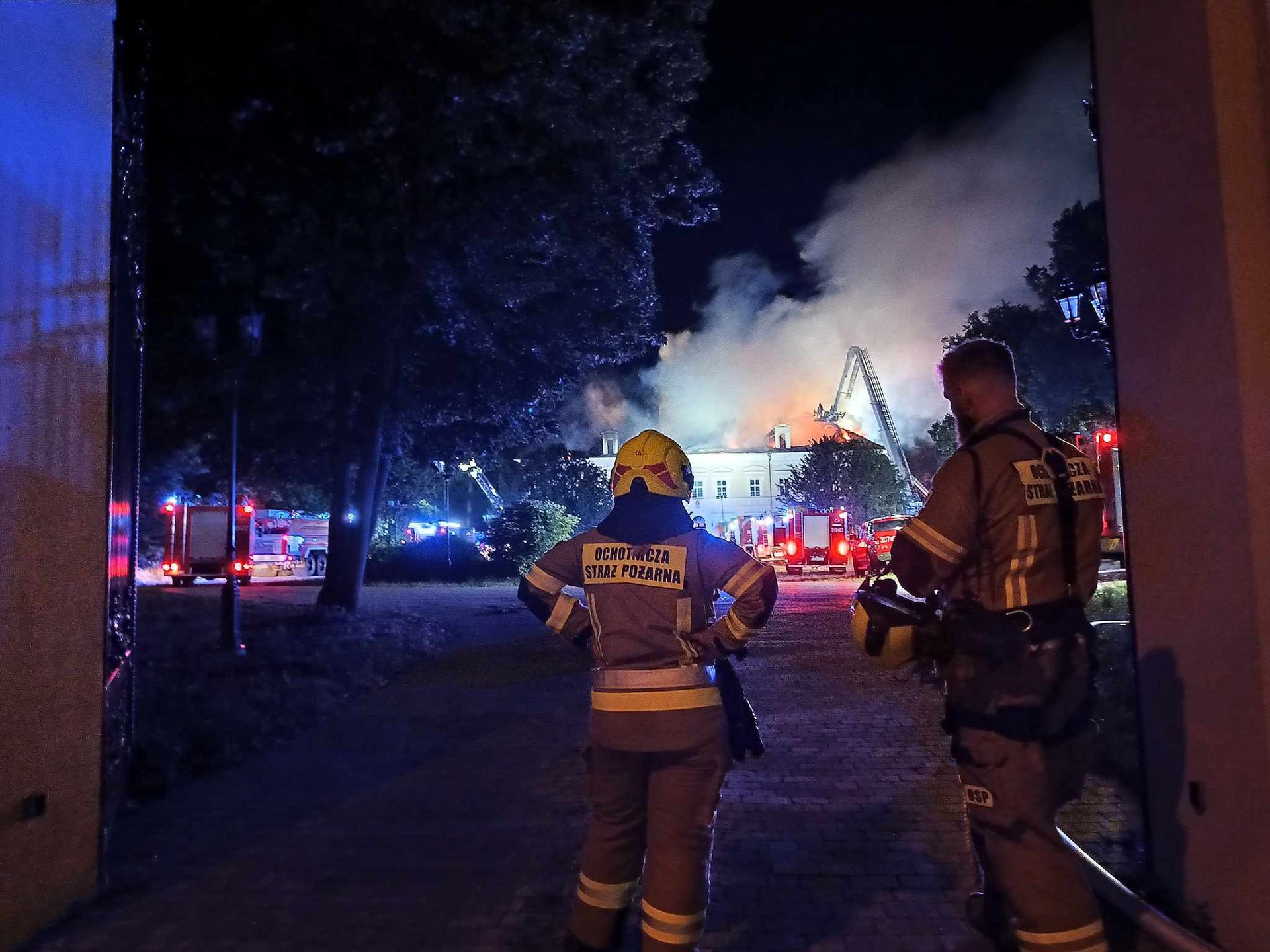 Pożar pałacu w Konarzewie