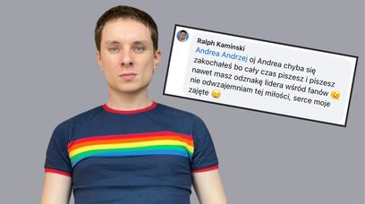 Ralph Kaminski wyjaśnia hejterów miłością? "Serce moje zajęte"