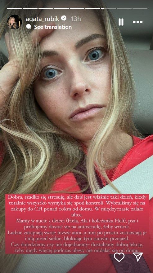 Agata Rubik pokazała powódź w Miami