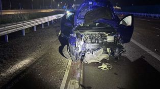 Kroczewo: Zamknął oczy na chwilę, obudził się po uderzeniu w bariery. Nocne zdarzenie na S7