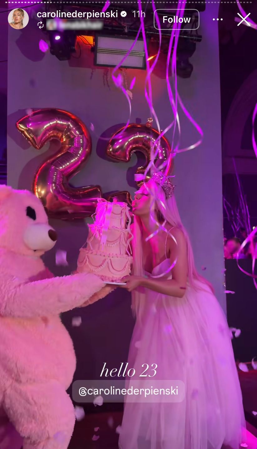 23. urodziny Caroline Derpienski