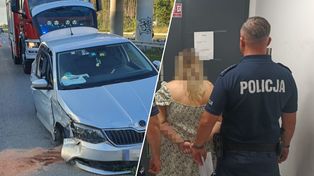 Pijana staranowała auto na S17. Dalej jechała na trzech kołach