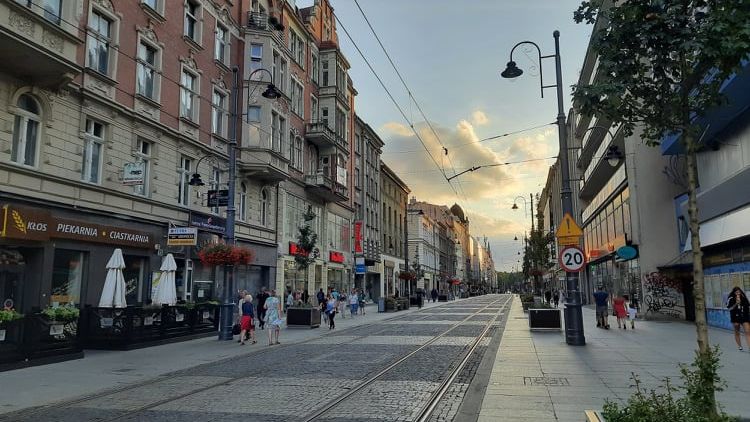 Słoneczna pogoda w Katowicach 