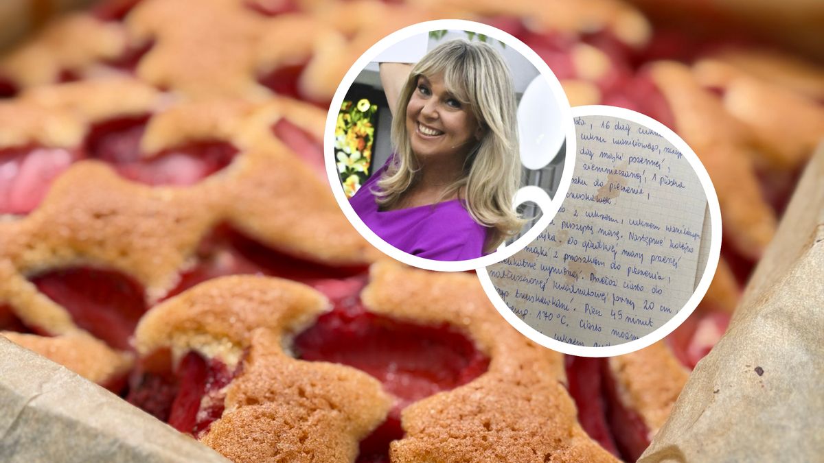 Ewa Wachowicz poleca przepis na szybkie ciasto z truskawkami