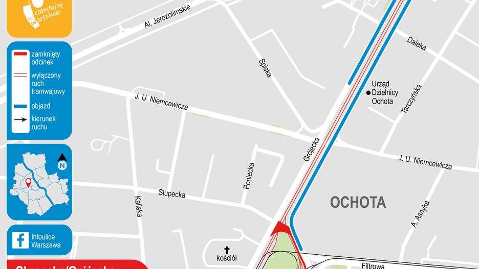 Warszawa. Rozpocznie się kolejny etap prac na ul. Grójeckiej