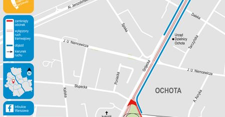 Warszawa. Zmiany na budowie POW i na ul. Grójeckiej