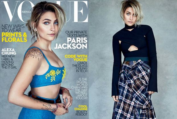 Paris Jackson na swojej pierwszej okładce "Vogue'a"