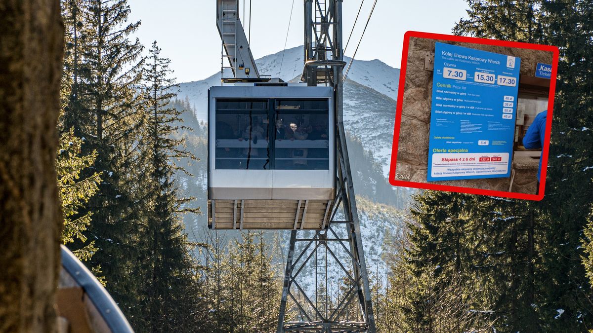 Pokazał, ile kosztował bilet na Kasprowy Wierch w 2014 roku.
