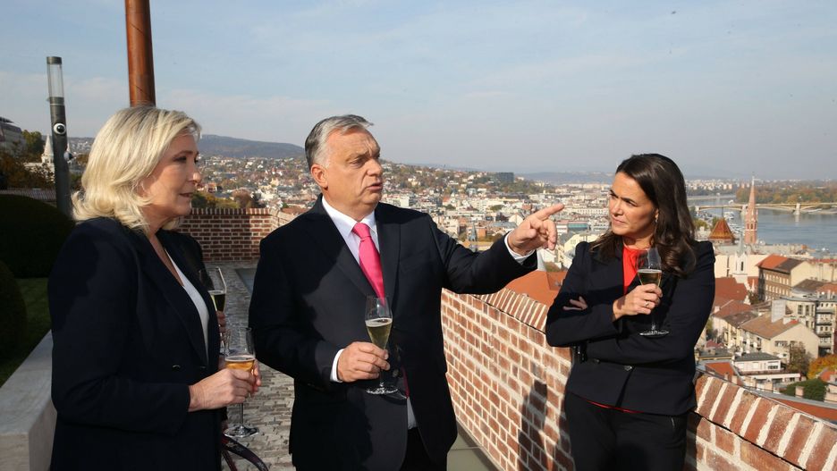 Spotkanie Marine Le Pen, Viktora Orbana i Katalin Novák w Budapeszcie