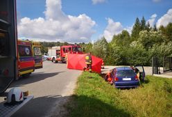 Makabra w Błażowej Górnej. Nagle uderzył w beton