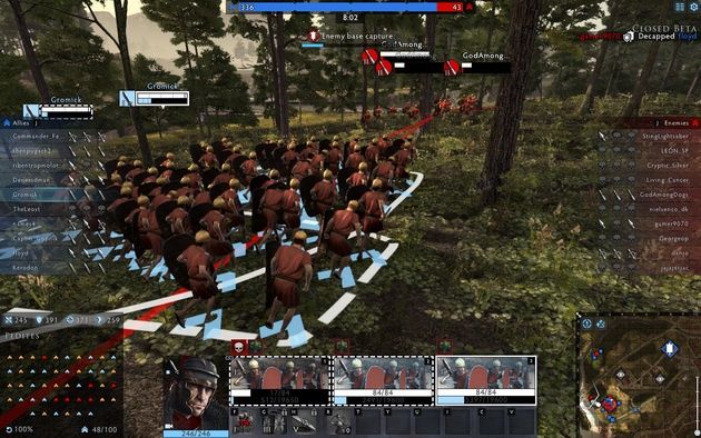 Total War: Arena - przedzieranie się przez las