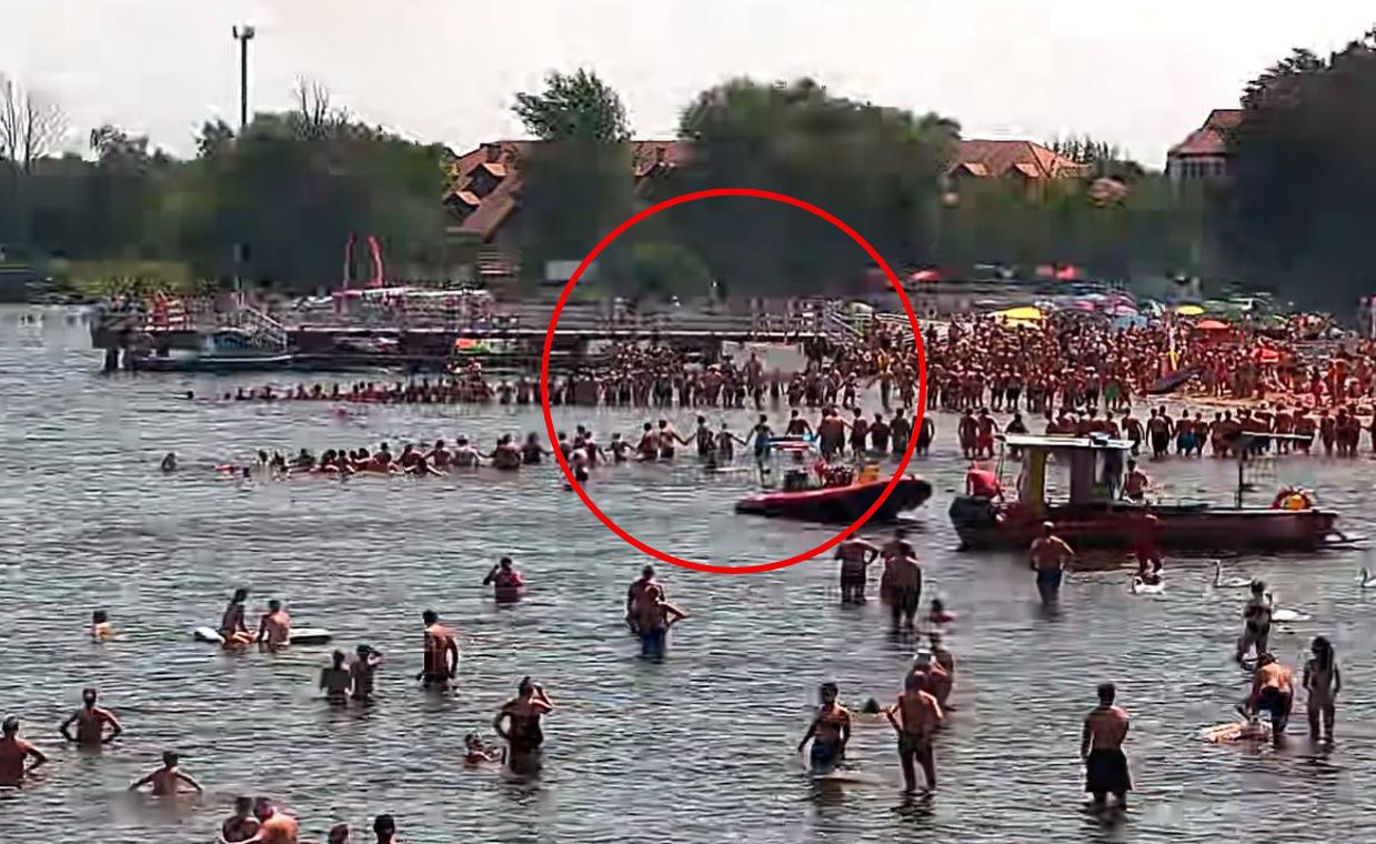 Alarm na plaży. Trzy razy ewakuowali wszystkich z wody