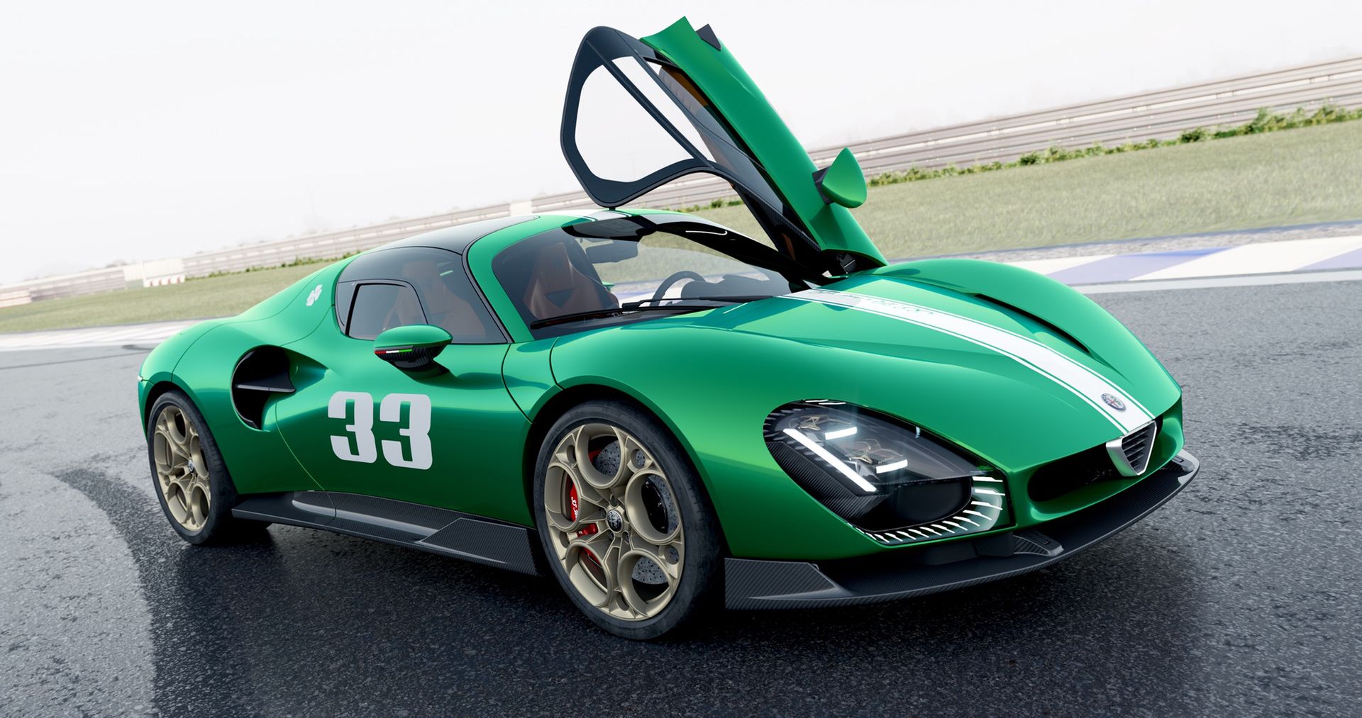"Moja" Alfa Romeo 33 Stradale z lakierem Verde Montreal