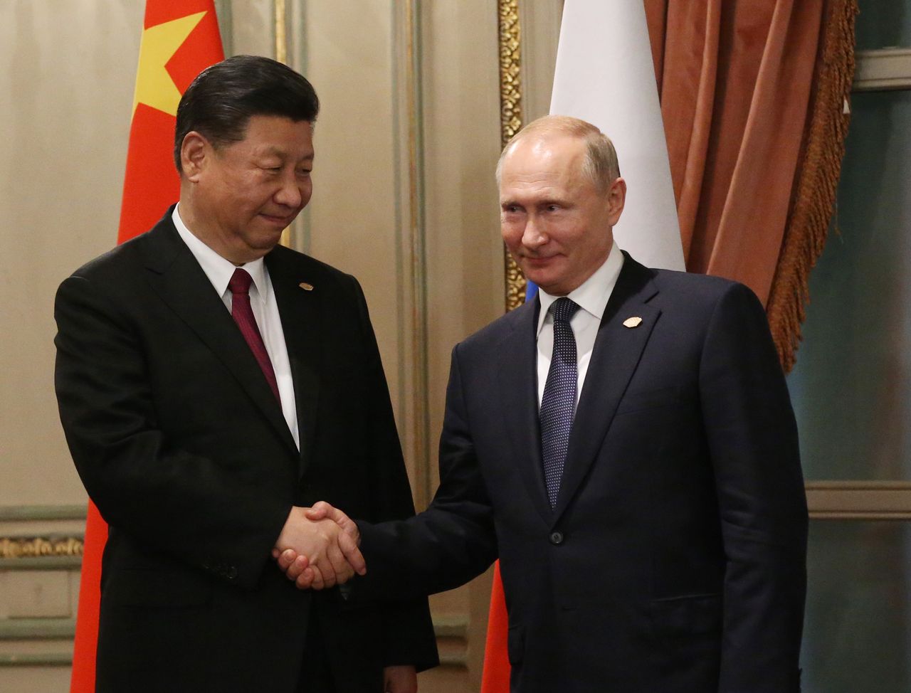 Vladimir Putin and President Xi Jinping